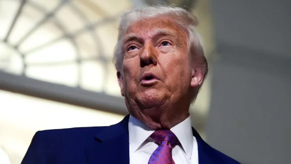 Donald Trump treibt seine Pl&auml;ne f&uuml;r ein gro&szlig;es neues Raketenabwehrsystem in den USA voran. - &copy; Julia Demaree Nikhinson/AP/dpa