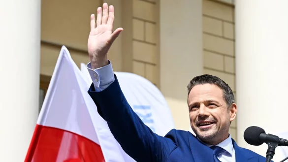 Der liberale polnische Pr&auml;sidentschaftskandidat Rafal Trzaskowski ist ein enger Mitstreiter von Regierungschef Donald Tusk. (Archivbild) - &copy; Wojtek Jargilo/PAP/dpa