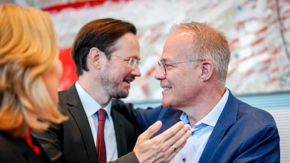 Miersch führt jetzt die SPD-Fraktion, Wiese ist Fraktionsmanager. - © Kay Nietfeld/dpa