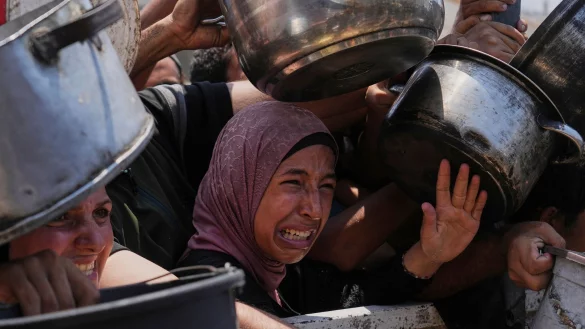 Hilfsorganisationen warnen vor einer Hungersnot im Gazastreifen. - &copy; Abdel Kareem Hana/AP/dpa