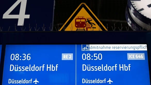 Die Deutsche Bahn hat die Strecke Duisburg-D&uuml;sseldorf in den Morgenstunden wieder freigegeben. - &copy; Roberto Pfeil/dpa