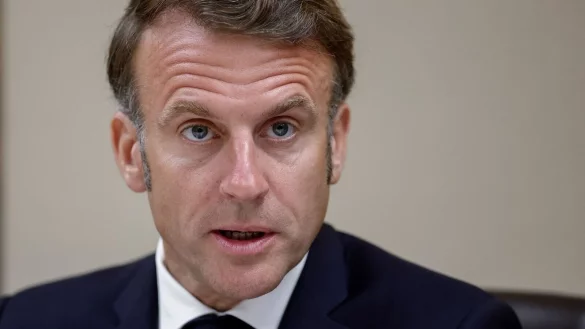 Schon l&auml;nger hat der franz&ouml;sische Pr&auml;sident Emmanuel Macron sich zu einer Anerkennung von Pal&auml;stina als Staat bereit gezeigt. - &copy; Benoit Tessier/REUTERS Pool via AP/dpa