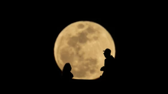 Runde Sache: Vollmond in Texas - © Ringo Chiu/ZUMA Press Wire/dpa