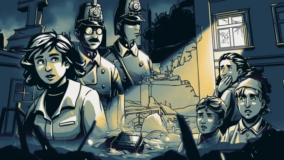 Fesselnd und ganz im Stil einer d&uuml;steren Graphic Novel kommt &laquo;The Darkest Files&raquo; daher. - &copy; Paintbucket Games/dpa-tmn