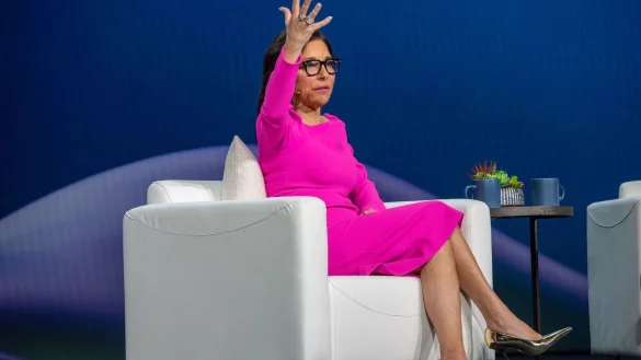 Die X-Chefin geht. (Archivbild) - © Andrej Sokolow/dpa