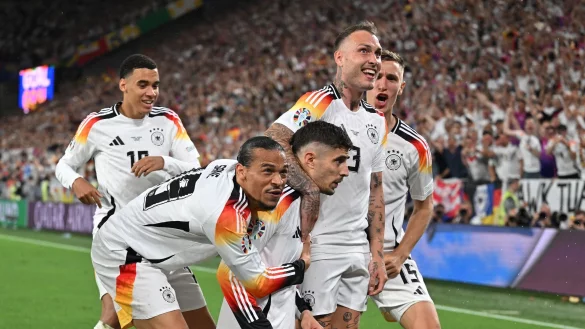 Auch bei der EM 2024 wurde in Dortmund gejubelt. - © Bernd Thissen/dpa