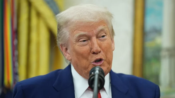 Der Rechtsstreit um Trumps Zölle ist noch nicht am Ende. - © Evan Vucci/AP/dpa