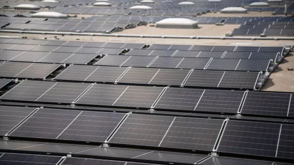 Auch 2024 wurden wieder viele Solarstromanlagen neu installiert, zumeist auf Dächern. (Archivbild) - © Bernd Thissen/dpa