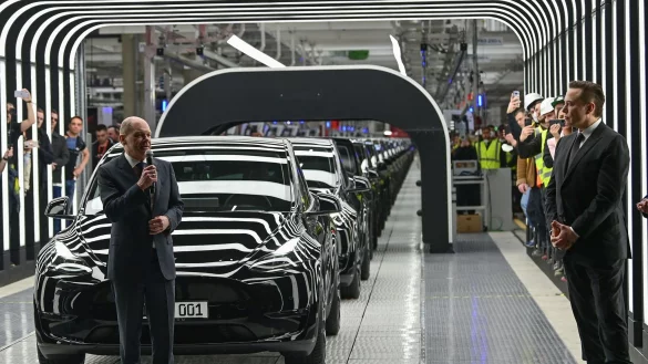 Scholz reagiert gelassen auf Äußerungen von Musk. (Archivbild) - © Patrick Pleul/dpa-Zentralbild POOL/dpa