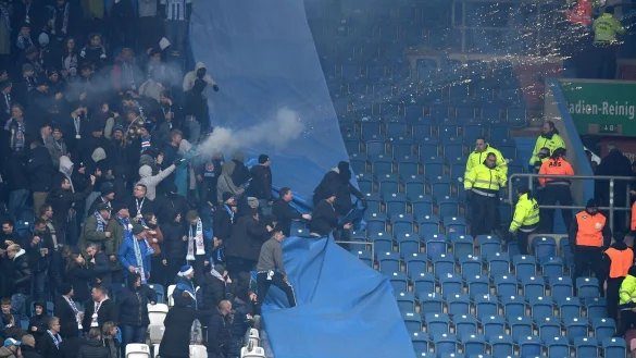 Hansa Rostock hat genug von den Ausschreitungen der eigenen Fans. - &copy; Michael Schwartz/dpa