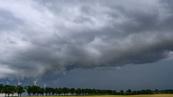 Dunkle Wolken zeigen sich in den kommenden Tagen öfter in Deutschland. - © Patrick Pleul/dpa