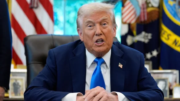 US-Pr&auml;sident Trump sieht sich als Opfer einer medialen Hetzkampagne. - &copy; Alex Brandon/AP/dpa