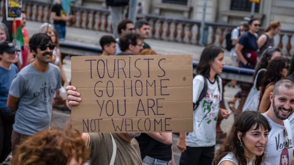 In Spanien gibt es immer mehr Besucher - und immer mehr Proteste gegen Massentourismus. (Foto Archiv) - © Paco Freire/SOPA Images via ZUMA Press Wire/dpa