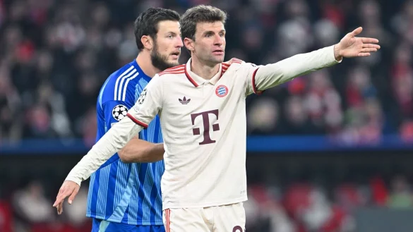 Thomas Müller gibt den Weg für den FC Bayern vor. - © Sven Hoppe/dpa