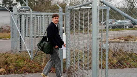 Kronprinz Christian an der Kaserne. - © Mads Claus Rasmussen/Ritzau Scanpix Foto/AP/dpa