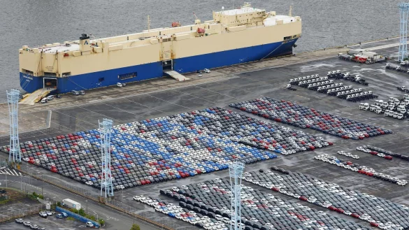 Die Z&ouml;lle f&uuml;r Importe in die USA kommen sp&auml;ter. - &copy; Kyodo/dpa