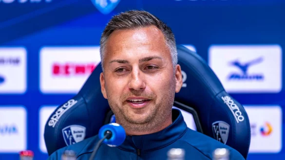 Bochums Interimscoach Siebers bleibt bis zur L&auml;nderspielpause auf jeden Fall im Amt - &copy; David Inderlied/dpa