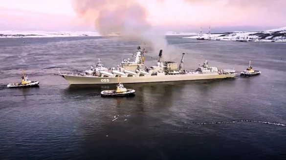 An der russischen Flottenübung in der Arktis nehmen bis zu 20 Kriegsschiffe teil. (Archivbild) - © Uncredited/Russian Defense Ministry Press Service/AP/dpa