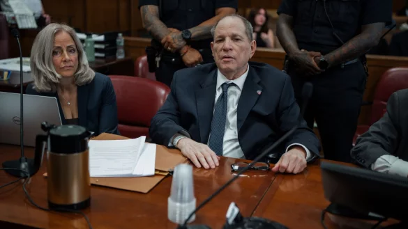 Weinstein geht es im aktuellen Verfahren darum, seinen Namen reinzuwaschen. (Archivbild) - © Olga Federova/EPA Pool via AP/dpa