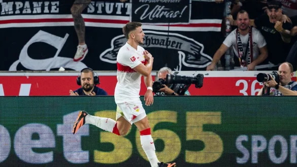 Ermedin Demirovic l&auml;sst Stuttgart jubeln. - &copy; Tom Weller/dpa