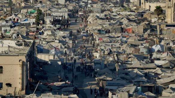 Israel hat wegen des Gaza-Kriegs nach Ansicht von US-Pr&auml;sident Trump in Teilen der US-Politik an Reputation eingeb&uuml;&szlig;t. - &copy; Jehad Alshrafi/AP/dpa