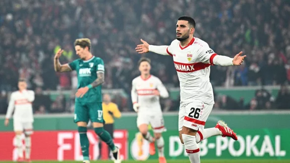 Deniz Undav brachte den VfB Stuttgart in Führung. - © Tom Weller/dpa