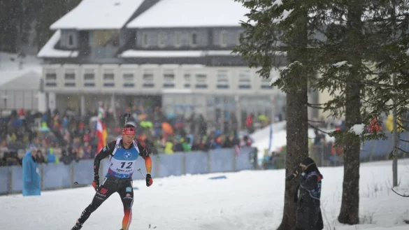 Philipp Nawrath war Schlussläufer der deutschen Mixed-Staffel. - © Marco Todaro/Ipa Sport / Ipa-Age/LiveMedia-IPA/ZUMA Press Wire/dpa