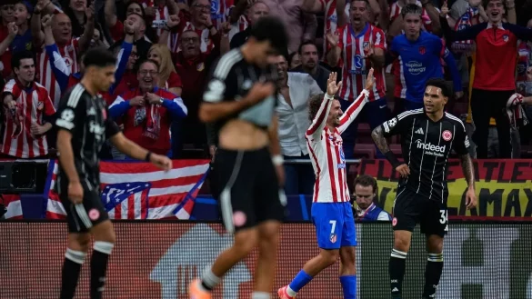 Eintracht Frankfurt war bei Atl&eacute;tico Madrid chancenlos. - &copy; Manu Fernandez/AP/dpa