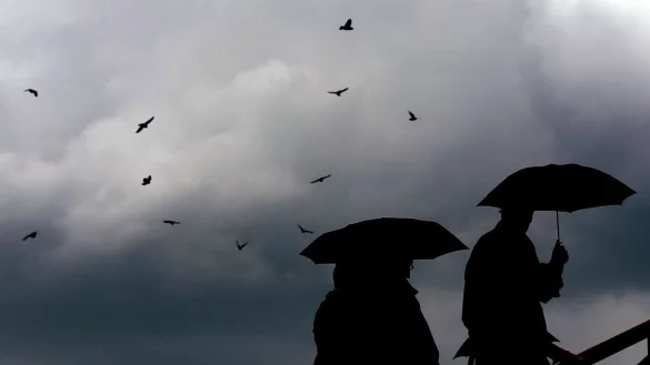 Das Wetter in der neuen Woche wird unbeständig. (Archivbild) - © Oliver Berg/dpa