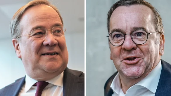 Der CDU-Politiker Armin Laschet wird nach eigenen Angaben immer wieder mal mit dem gleichaltrigen Verteidigungsminister Boris Pistorius (SPD) verwechselt. (Fotos Archiv) - &copy; Michael Kappeler, Kay Nietfeld/dpa