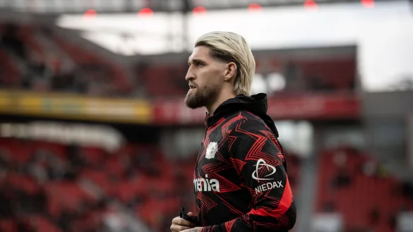 Robert Andrich ist neuer Kapit&auml;n bei Bayer Leverkusen. - &copy; Fabian Strauch/dpa