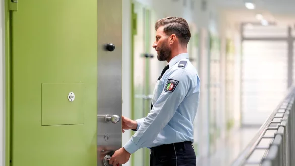 Das erste Mal einen Menschen einschlie&szlig;en zu m&uuml;ssen, war f&uuml;r Marcel Marcel El-Damen bislang die gr&ouml;&szlig;te Herausforderung in seinem Beruf als Beamter im Justizvollzug. - &copy; Kirsten Neumann/dpa-tmn