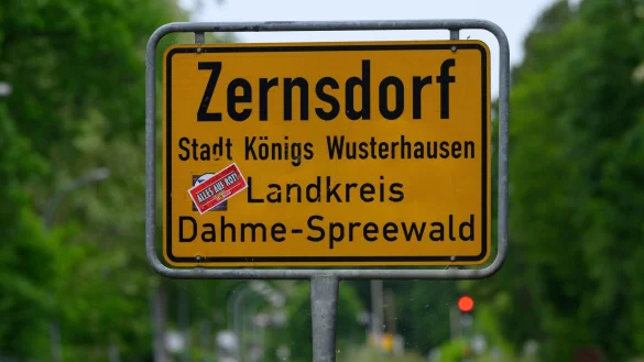 In Königs Wusterhausen hat es eine Durchsuchung im Rahmen von Ermittlungen des Generalbundesanwalts gegeben. - © Patrick Pleul/dpa