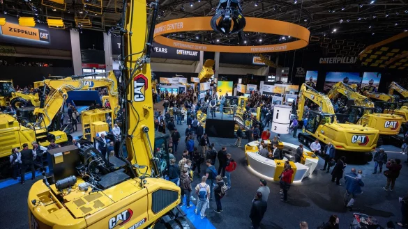 Caterpillar ist f&uuml;r seine gelben Bagger und Planierraupen bekannt. (Archivbild) - &copy; Leonie Asendorpf/dpa