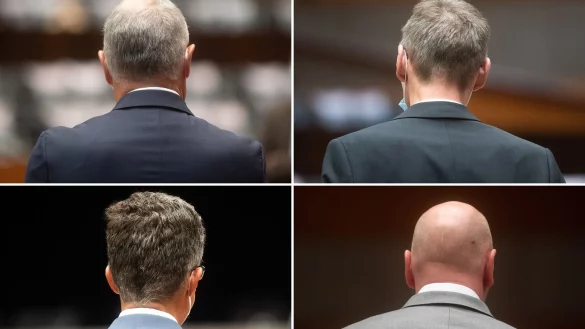 Im Braunschweiger Prozess um den VW-Abgasskandal stehen nur noch die letzten Worte der Angeklagten und das Urteil an. (Archivbild) - © Julian Stratenschulte/dpa Pool/dpa