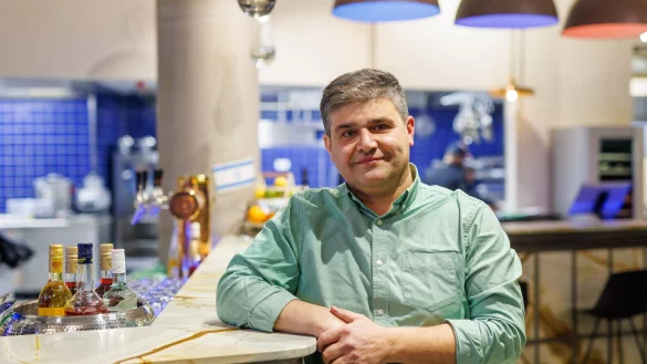 Es gibt schon seit l&auml;ngerem Drohungen und Boykottaufrufe - dennoch er&ouml;ffnet der Freiburger Gastronom Billal Aloge ein israelisches Restaurant. - &copy; Philipp von Ditfurth/dpa