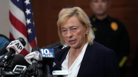 Maines Gouverneurin Janet Mills. Die Trump-Regierung verklagt den US-Bundesstaat an der Ostküste. (Archivfoto) - © Steven Senne/AP/dpa