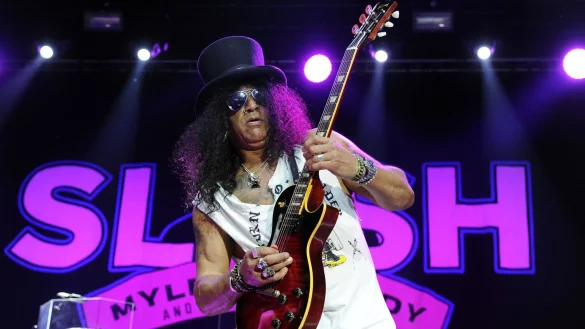 Rock-Ikone Slash alias Saul Hudson gilt als einer der besten Gitarristen der Welt. (Archivfoto) - © Herbert P. Oczeret/apa/dpa