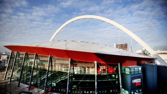 Die SPD feiert bei der &laquo;Lachenden K&ouml;lnarena&raquo; in der Lanxess Arena - &copy; Oliver Berg/dpa