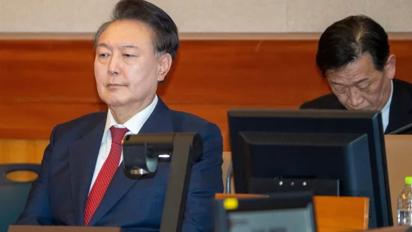 Laut der s&uuml;dkoreanischen Nachrichtenagentur Yonhap hat ein Gericht in Seoul den Haftbefeh gegen den suspendierten Pr&auml;sidenten Yoon Suk Yeol aufgehoben. - &copy; Song Kyung-seok/Pool Kyodo News/dpa