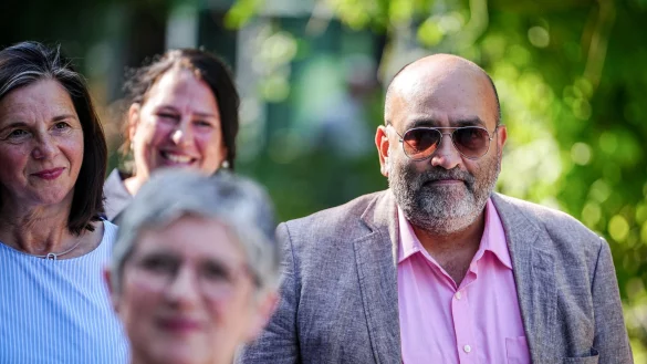 Göring-Eckardt und Nouripour wollen beide ins Bundestagspräsidium. (Archivbild) - © Kay Nietfeld/dpa