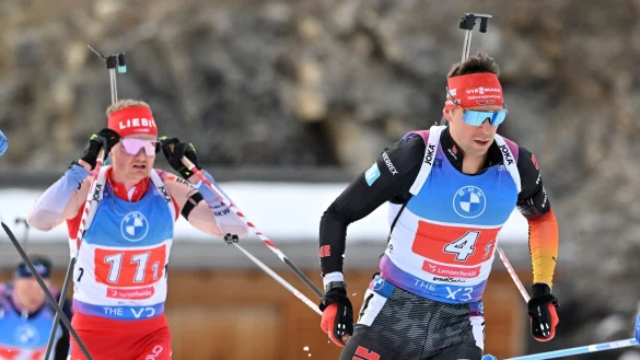 Erstmals in der A-Liga Staffel-Startl&auml;ufer: Philipp Nawrath (r). - &copy; Martin Schutt/dpa