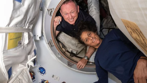 Suni Williams und Barry Wilmore sind auf dem Weg zur&uuml;ck zur Erde. (Archivbild) - &copy; Uncredited/NASA/AP/dpa