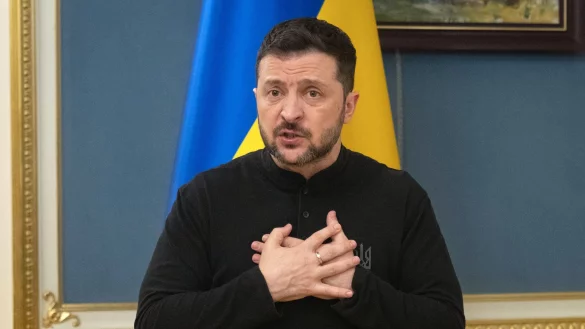 Selenskyj fordert mehr Druck auf Russland. (Archivbild) - © Efrem Lukatsky/AP/dpa