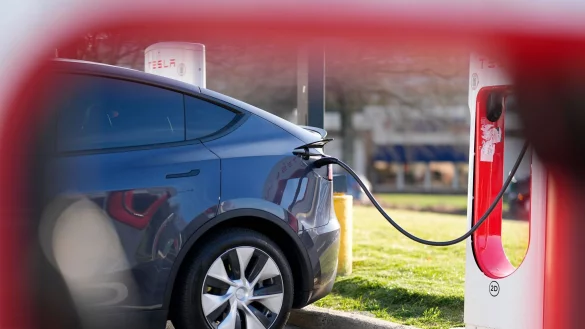 Der T&uuml;rmechanismus der Teslas wird elektrisch ausgel&ouml;st. (Archivbild) - &copy; Mike Stewart/AP/dpa