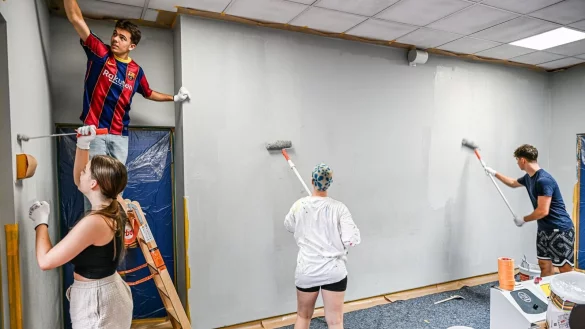 Doch dann ging die Farbe nicht mehr ab. - &copy; Jason Tschepljakow/dpa