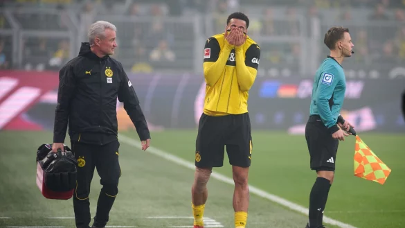 Felix Nmecha fehlt Borussia Dortmund wochenlang. - © Bernd Thissen/dpa