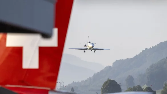 Unverrichteter Dinge kehrte die Schweizer Bundespräsidentin in die Schweiz zurück (Archivbild) - © Peter Schneider/KEYSTONE/dpa