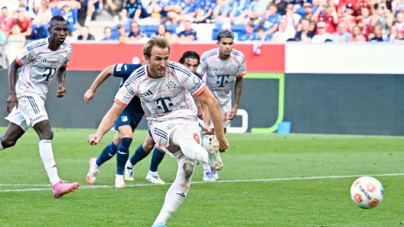 Harry Kane war nicht nur vom Punkt treffsicher. - &copy; Uwe Anspach/dpa