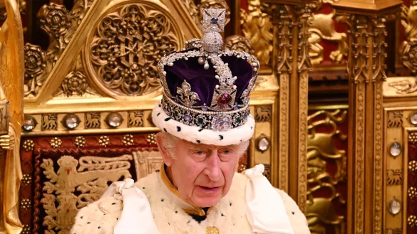 Zu den Aufgaben des britischen Monarchen gehört die Eröffnung des britischen Parlaments mit der sogenannten King\\\'s Speech - auch in Kanada soll Charles die Regierungserklärung dieses Mal verlesen. (Archivfoto) - © Leon Neal/PA Wire/dpa